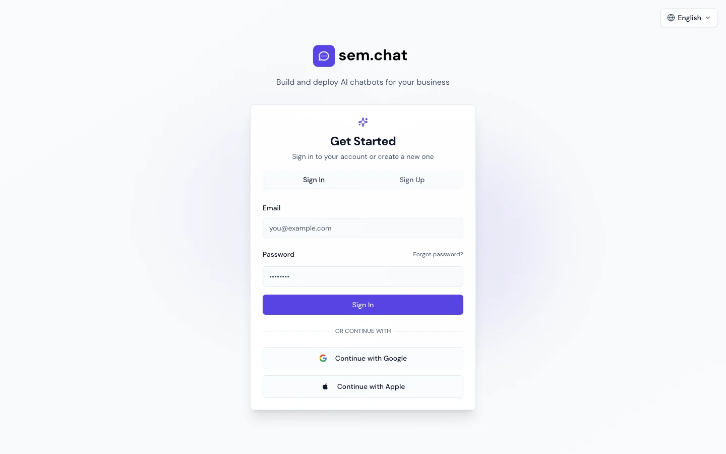 Real CRMsoftware.pro demo workspace screenshot for Signup and onboarding