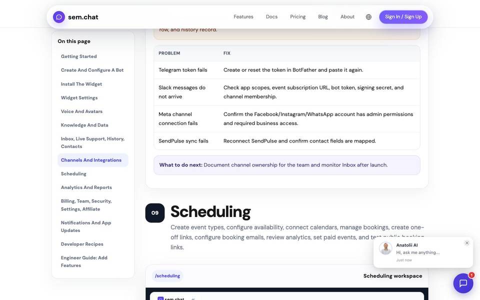 CRMsoftware.pro scheduling documentation screenshot
